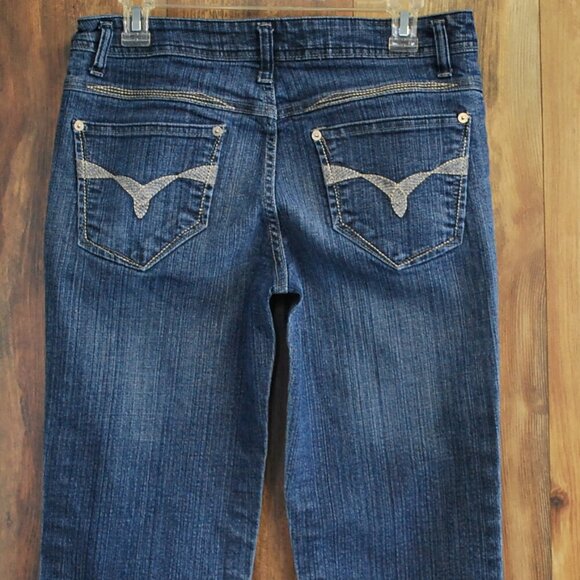 Gitano Vintage 90's Denim Wide Legs Flare Jeans Size 10 - Picture 2 of 7